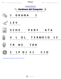Anteprima della scheda stampabile di Hardware del Computer