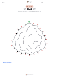 Gold printable worksheet preview