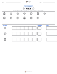 Gold printable worksheet preview