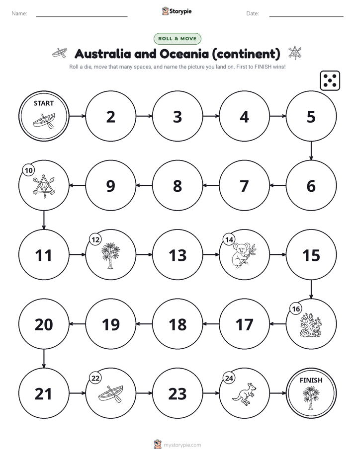 Roll & Move Game