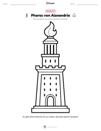Pharos von Alexandria druckbare Arbeitsblatt Vorschau