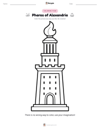 Pharos of Alexandria printable worksheet preview