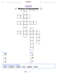 Pharos of Alexandria printable worksheet preview
