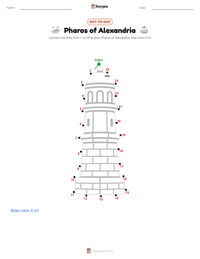 Pharos of Alexandria printable worksheet preview
