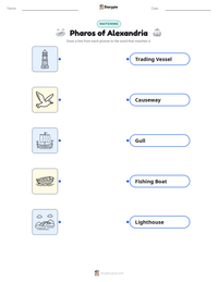 Pharos of Alexandria printable worksheet preview