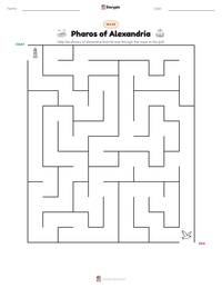 Pharos of Alexandria printable worksheet preview