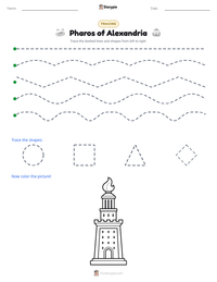 Pharos of Alexandria printable worksheet preview