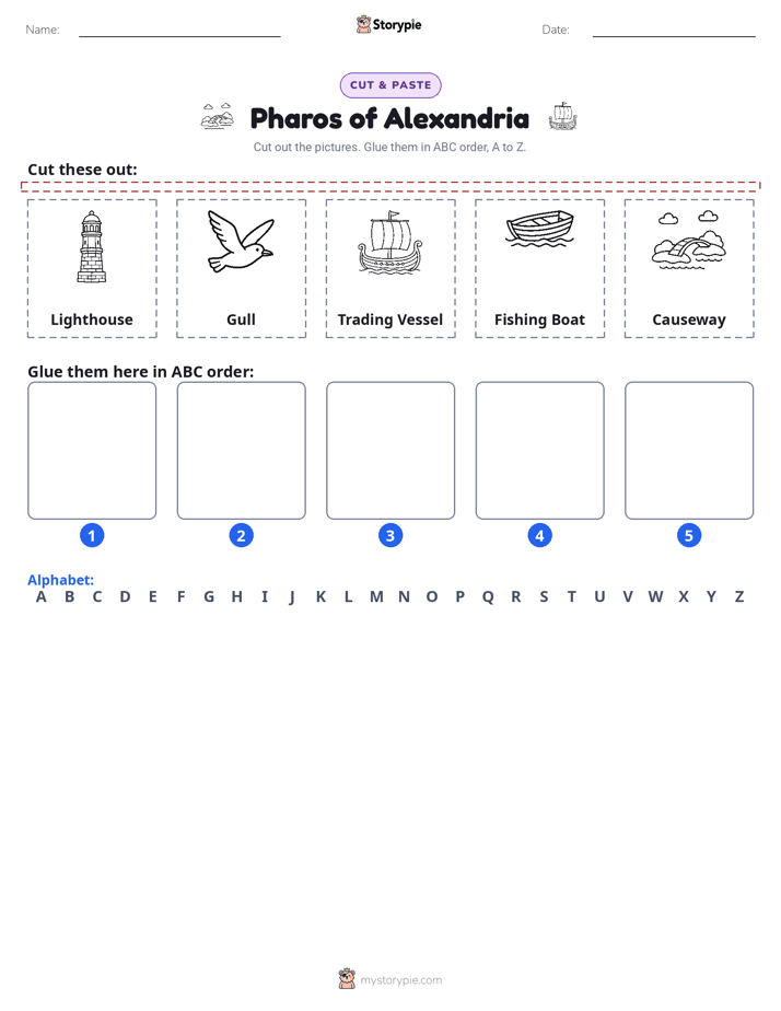 Cut & Paste Alphabet