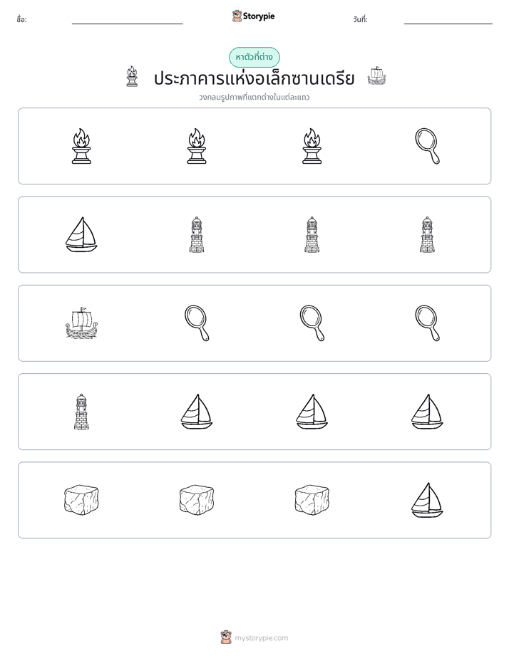 ตัวที่แตกต่าง
