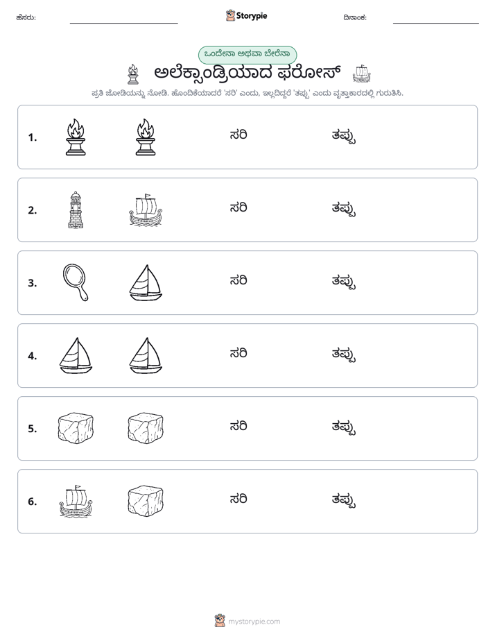 ಒಂದೇ ಅಥವಾ ವಿಭಿನ್ನ
