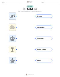 Ballet printable worksheet for kids