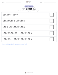 Ballet printable worksheet preview