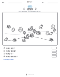 遗传学 可打印工作表预览