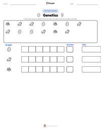 Genetics printable worksheet preview