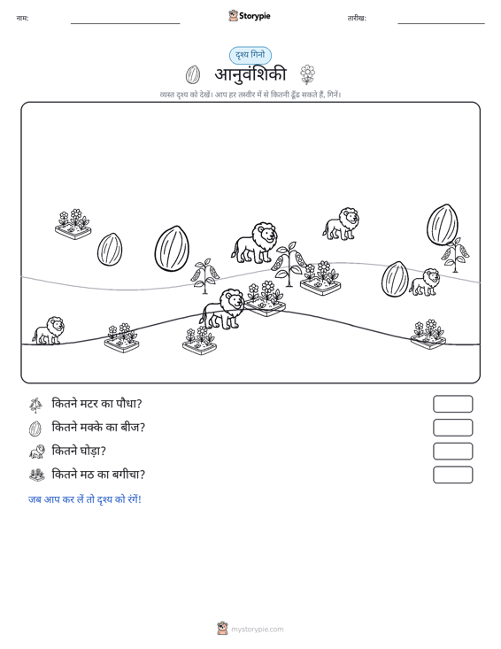 गिनती दृश्य