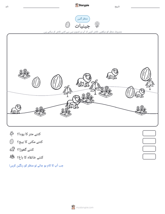 گنتی کا منظر