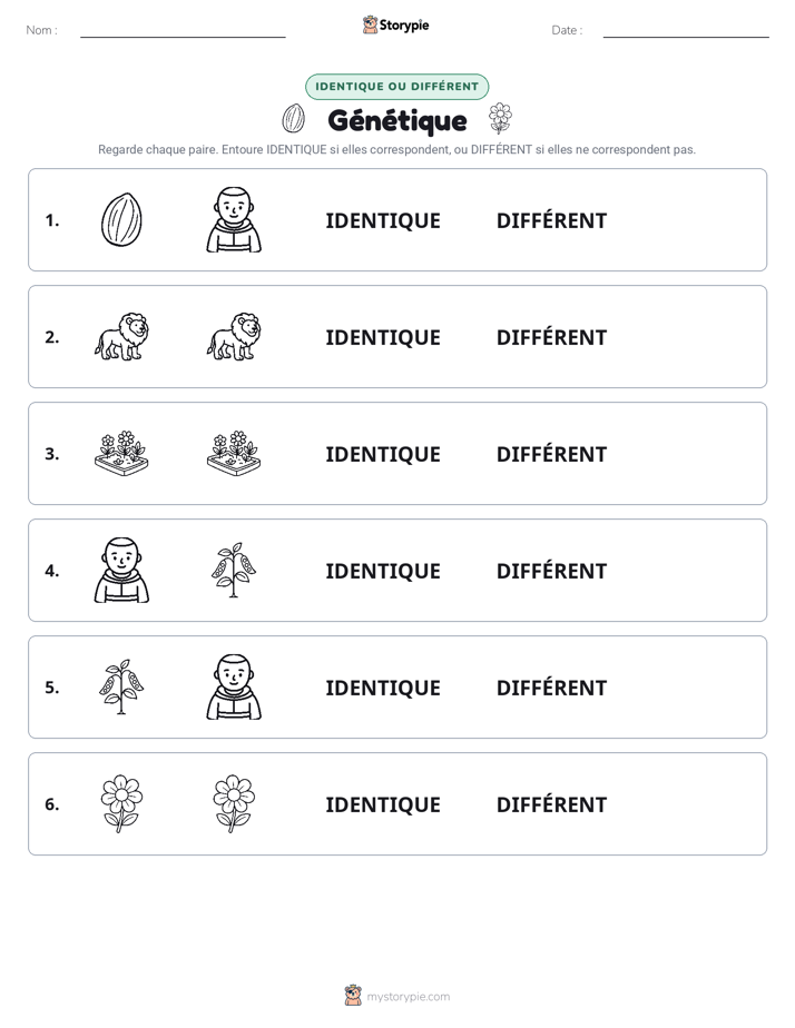 Identique ou Différent