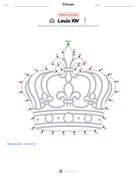 Aperçu de la feuille de travail imprimable Louis XIV