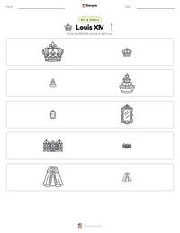 Louis XIV printable worksheet preview