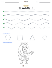 Louis XIV printable worksheet preview