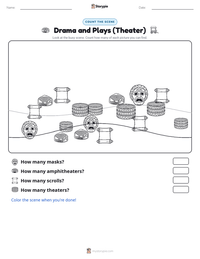 Drama and Plays (Theater) printable worksheet preview