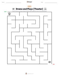 Drama and Plays (Theater) printable worksheet preview