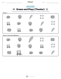 Drama and Plays (Theater) printable worksheet preview