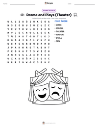Drama and Plays (Theater) printable worksheet preview