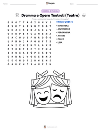 Anteprima della scheda stampabile di Dramma e Opere Teatrali (Teatro)