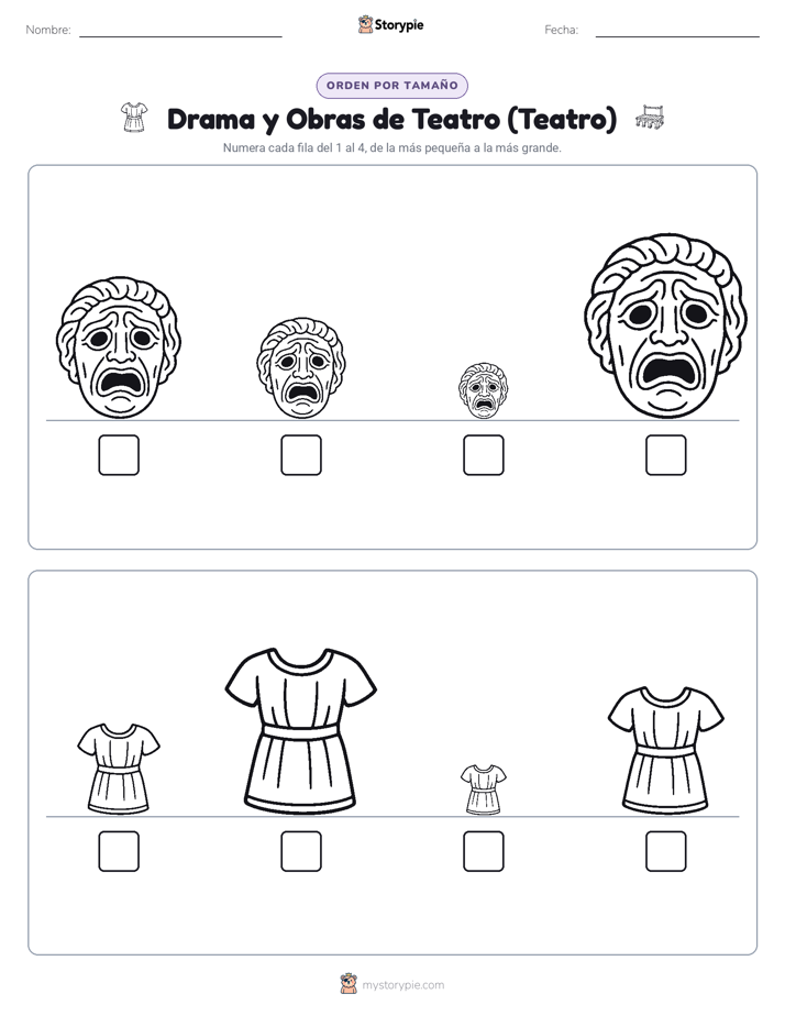 Orden de Tamaños