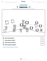 Sophocles printable worksheet preview