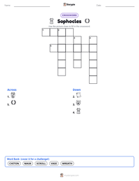 Sophocles printable worksheet preview