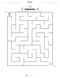 Sophocles printable worksheet preview