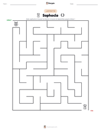 Aperçu de la feuille de travail imprimable Sophocle