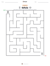 Anteprima della scheda stampabile di Sofocle