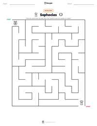 Sophocles afdrukbare werkblad voorbeeld