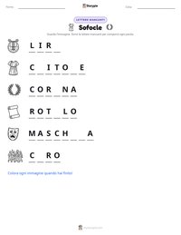 Anteprima della scheda stampabile di Sofocle