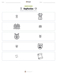 Sophocles afdrukbare werkblad voorbeeld