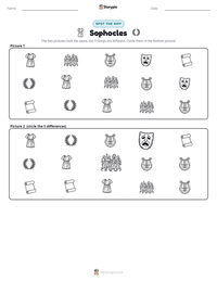 Sophocles printable worksheet preview