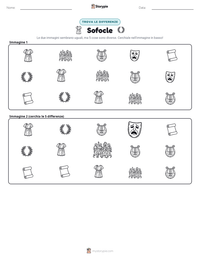 Anteprima della scheda stampabile di Sofocle