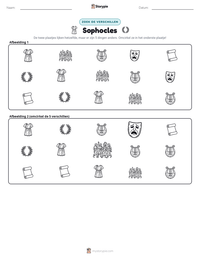 Sophocles afdrukbare werkblad voorbeeld