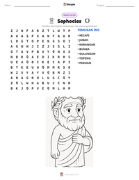Prabaca lembar kerja cetak Sophocles