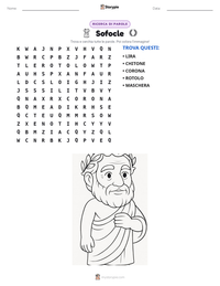 Anteprima della scheda stampabile di Sofocle