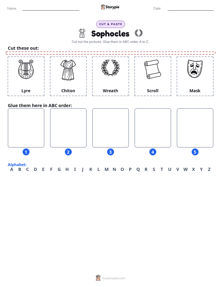 Cut & Paste Alphabet