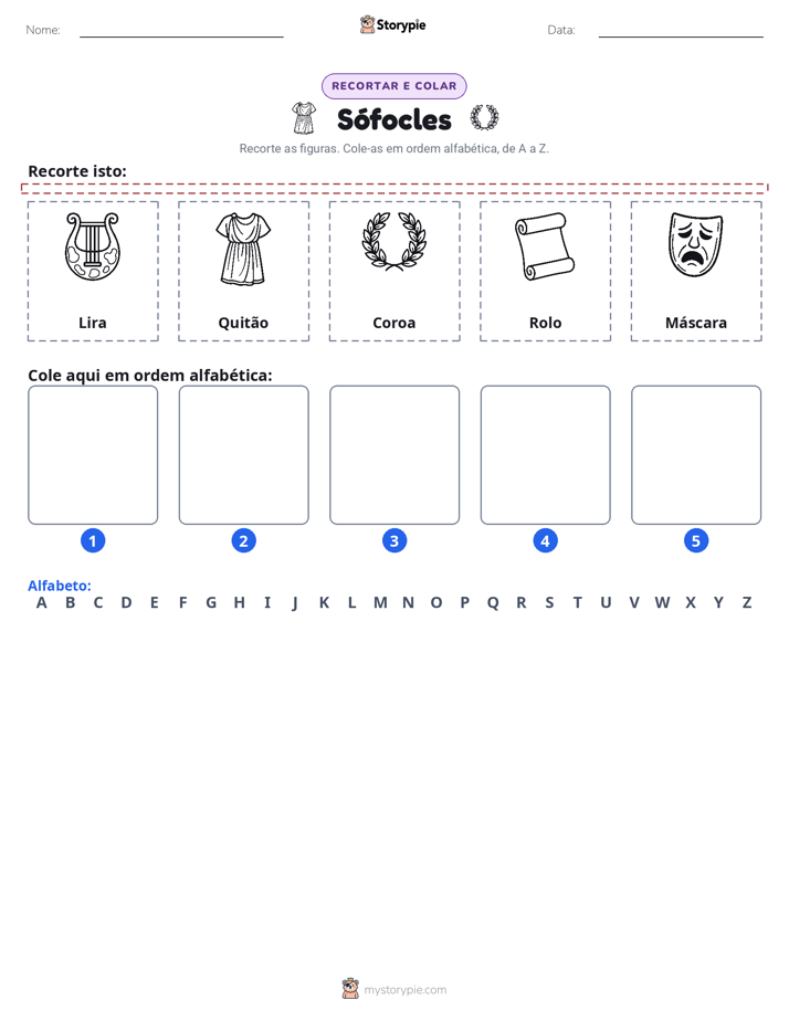 Recortar & Colar Alfabeto
