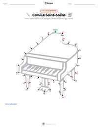Anteprima della scheda stampabile di Camille Saint-Saëns