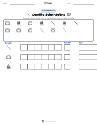 Camille Saint-Saëns printable worksheet preview