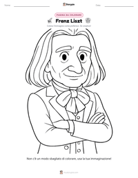 Anteprima della scheda stampabile di Franz Liszt