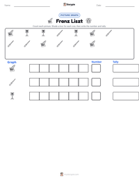 Franz Liszt printable worksheet preview