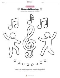 Dance & Dancing printable worksheet preview